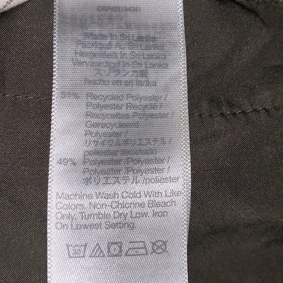 Madewell woman’s plus Sz 2X olive color cropped wide leg pants with pockets - Picture 9 of 11